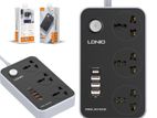 LDNIO SC3412 - 3 Socket QC 3.0 USB Ports + 20 PD Port