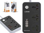 LDNIO SC3412 – 3 Socket QC 3.0 USB Ports + 20 PD Port