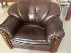 Leather sofa with 4 burner Beko Cooker