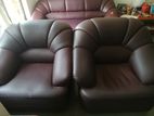 Leather Sofa Set (3+1+1 seaters set)