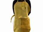 Leather Welding Apron - Yellow & Grey