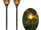 LED Solar Garden Light With Flickering Flame