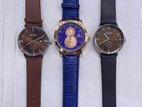 Ledis leather belt watch