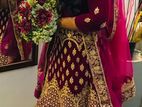 Lehenga Velvet Wedding Walima Dress