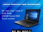 Lenovo Thinkapad T480S Touchscreen(i5 8th Gen / 8GB RAM/ 256GB Nvme SSD)