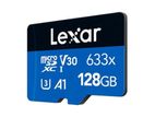 Lexar micro SD Card 128GB UHS-I High-Performance 633x 100MB/s cctv