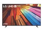 LG 55" UHD 4K Smart ThinQ AI WebOS LED TV UT80