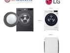 LG 8 Kg Front Load Washing Machine – Black FB1208S6M1