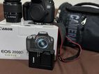 Canon Eos 2000D Camera with Lens