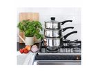 Living and Co Stainless Steel Saucepan Silver