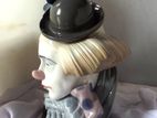 Lladro Porcelain Pensive Clown
