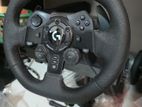 Logitech G923 Trueforce Sim Racing Wheel and Premium Cockpit