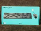 Logitech MK200 Media Wired Keyboard with Mouse Combo