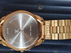 Logues Gold Coated Quartz Wrist Watch