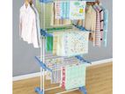 Long Foldable Cloth Large Rack - Three Layer Dryer