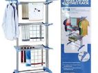 Long Foldable Clothe Large Rack - Three Layer Cloth