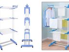 Long Foldable Clothe Large Rack - Three Layer Cloth