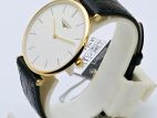 Longines La Grande Classique Ultra Slim Gold Premium Leather Watch