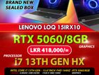 LOQ 15 Core i7-13700HX 13th Gen |16GB DDR5|RTX 5060 / 8GB|512GB NVMe