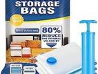 Luggage Travel Pack Organizer - Vacuum Storage 5 Bags /Pump
