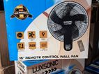 Luxsonic Remote Control Wall Fan
