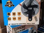 Luxsonic Remote Control Wall Fan