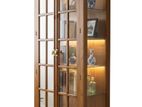 Luxury 6ft Solid Wood Glass Display Cabinet