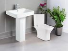 Luxury Commode with Wash Basin