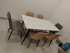 Luxury Dining Table with Cushion Chairs