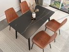 Luxury Dining Table with Cushion Chairs