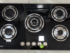 Luxury Glass Top 5 Burner Cooker