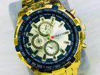 Luxury Gold Men’s Stainless Steel Watch
