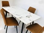 luxury granite dining table with chairs