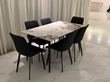 Luxury Granite Dining Table with Chairs