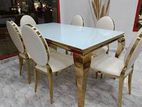 Luxury Granite Dining Table with chairs