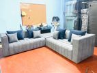 Luxury L Sofa Set