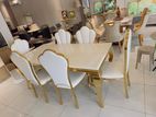 Luxury Marble Top Dining Set with 6 Chairs