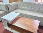 Luxury Sofa Set with Wooden Table