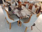 luxury special Granite 6 chair table set