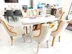 Luxury Table With 6 Chair Set 687# 🛑 Special Offer
