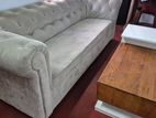 Luxury Triple Sofa With Wood Modern Table
