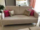 Luxury White 03-Seater Sofa