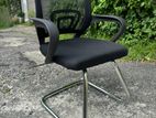 M1 Visitor Office Chair Silver Base