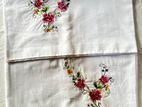 Machine Embroidered Pillow Case