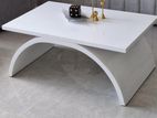 MAHAGONY WHITE COFFEE TABLE