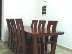 Mahogani Dining Table with 6 Chairs