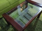 Mahogani Coffee Table - Glass Top