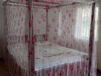 Mahogany 4poster Queen Bed with Mattress