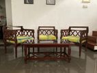 Mahogany Chairs with Coffee Table