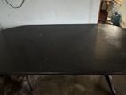 Mahogany Dining and Conference 8 Chair Black Table